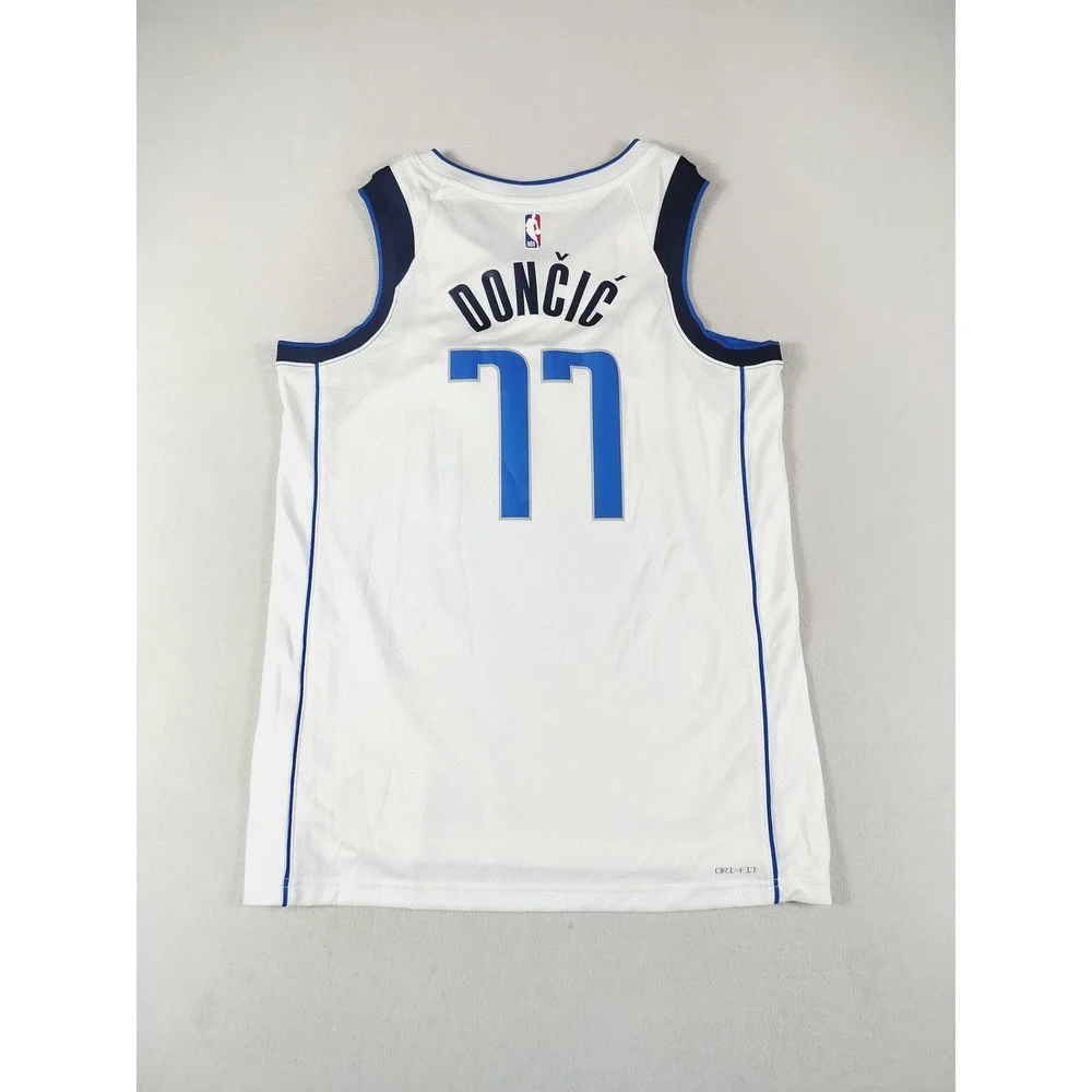 Nike Jersey Mens‎ Large White NBA Doncic 77 Swingman Dallas Mavericks Basketball